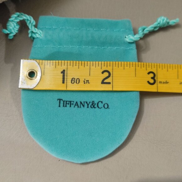 Tiffany & Co. Velvet Drawstring Jewelry Pouch 3" Dust Bag Cloth Jewelry Trinket - Picture 4 of 8